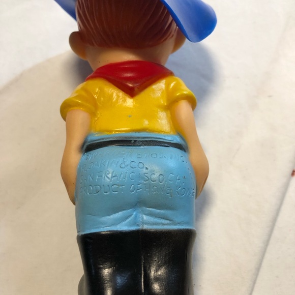 Vintage Yosemite Sam Rubber Squeaky Toy R Dakin & Co Warner Bros Looney Tunes - Picture 9 of 9